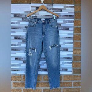 ABRAND ABRAND '94 High Slim Distressed Jeans  30